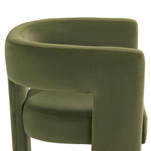 Pomaire 3 Legged Velvet Occasional Chair